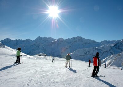 Panorama della Val di Sole dal versante soleggiato